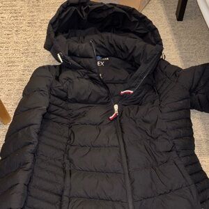 Women's Quilted Black Puffer Coat Tommy Hilfiger
